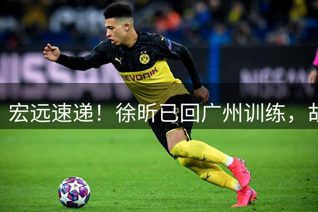 宏远速递！徐昕已回广州训练，胡明轩接任赵继伟，杨溢力撑新主帅